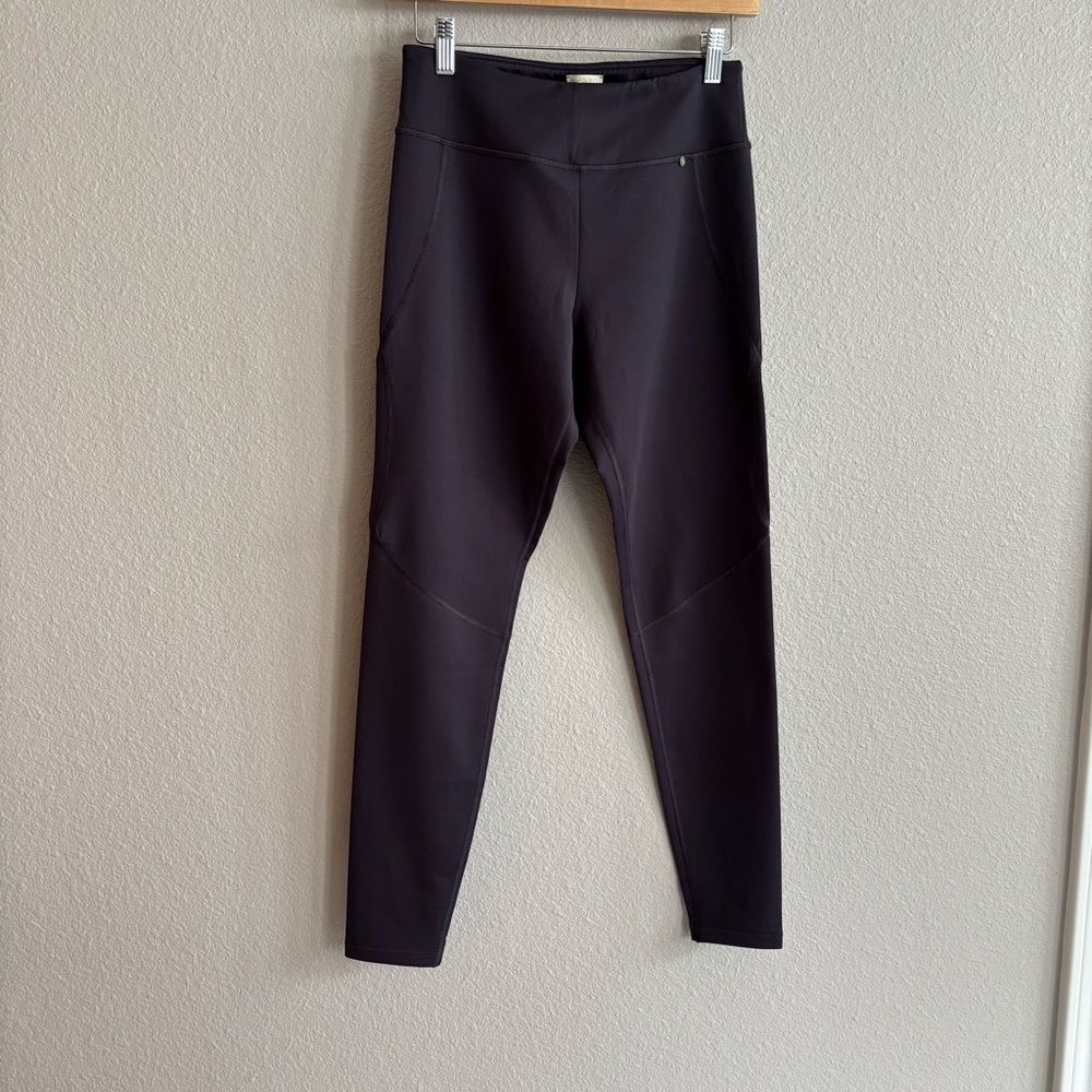 NWT Hanro Knits Balance Leggings Made in Portugal Purple Eggplant Color Size M